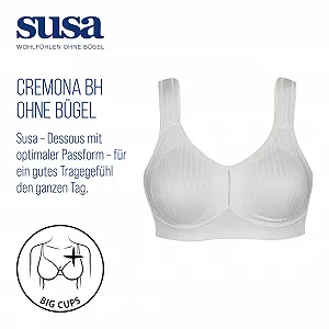 Бюстгальтер SUSA Cremona без кісточок з широкими бретелями для великих розмірів synthetic.ua - Фото 1