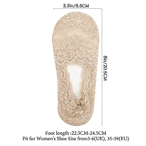 Шкарпетки-слідки жіночі TAGVO мереживні, 6 пар synthetic.ua - Фото 1