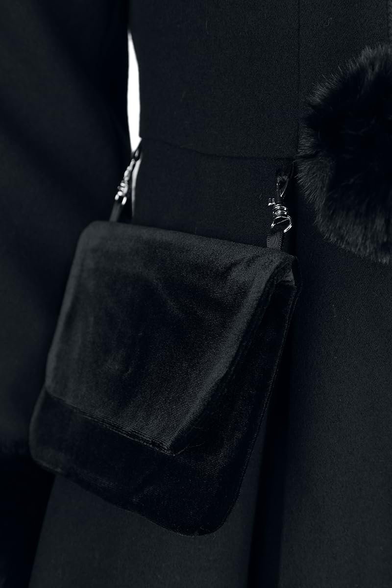 Пальто Hell Bunny Oita Жіноче Чорний Gothic, фото №4 Пальто Hell Bunny Oita Жіноче Чорний Gothic, фото №4