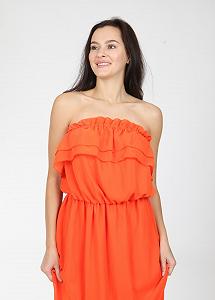 Платье MOZAH S Оранжевый (ND-926-1-Orange) synthetic.ua - Фото 1