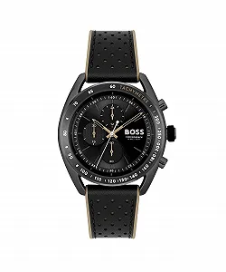 Мужские часы Хронограф BOSS Kollektion Center Court с кожаным или браслетом из нержавеющей стали - Фото 1