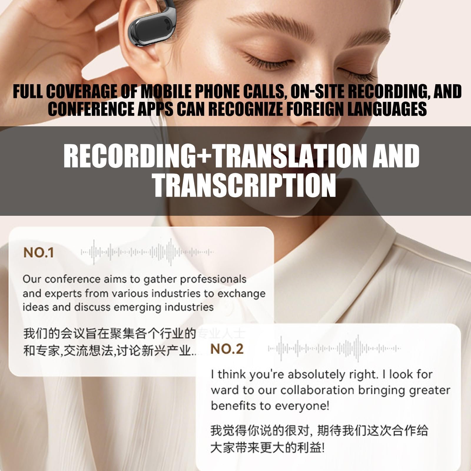 Наушники-переводчик AI с переводом в реальном времени, фото №2