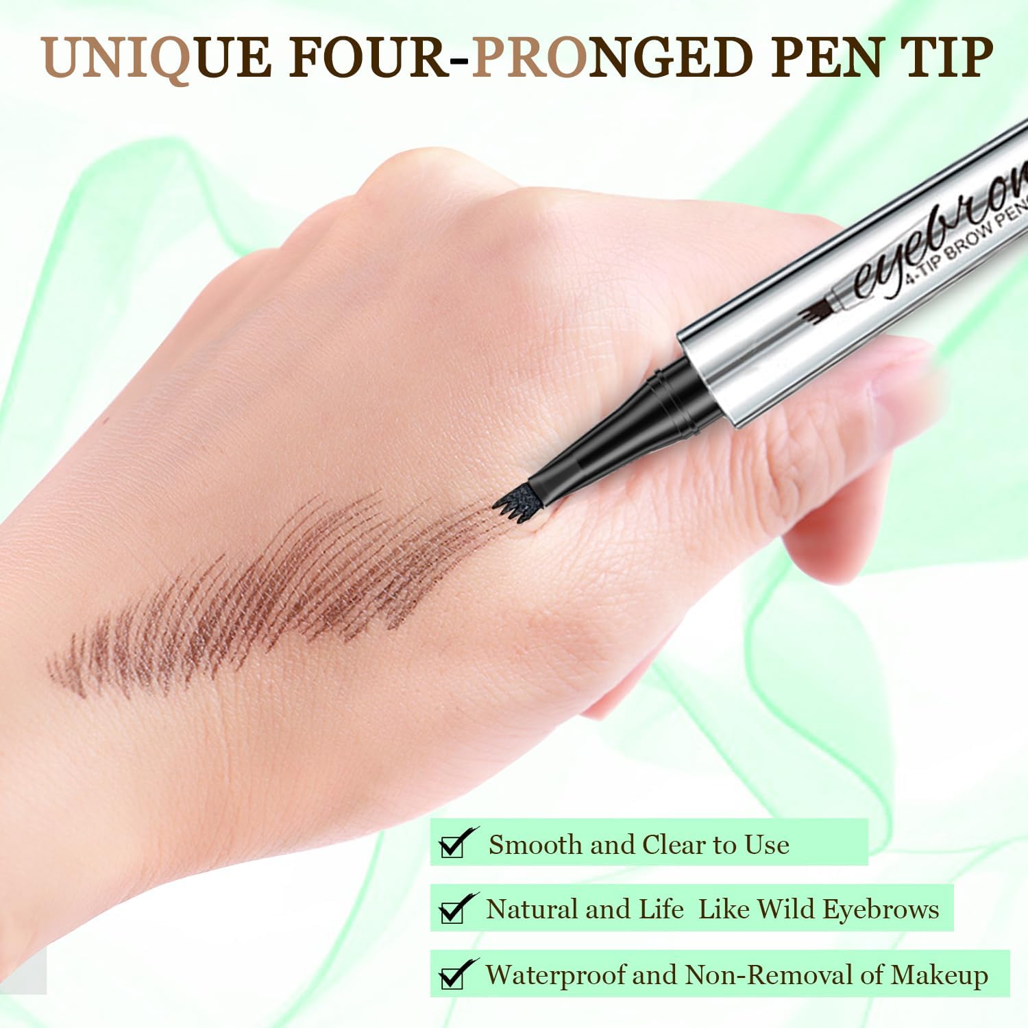 Олівець для брів Magic Microblading 4 мікровилчасті наконечники Довготривалий Димчасто-сірий, фото №6 Олівець для брів Magic Microblading 4 мікровилчасті наконечники Довготривалий Димчасто-сірий, фото №6