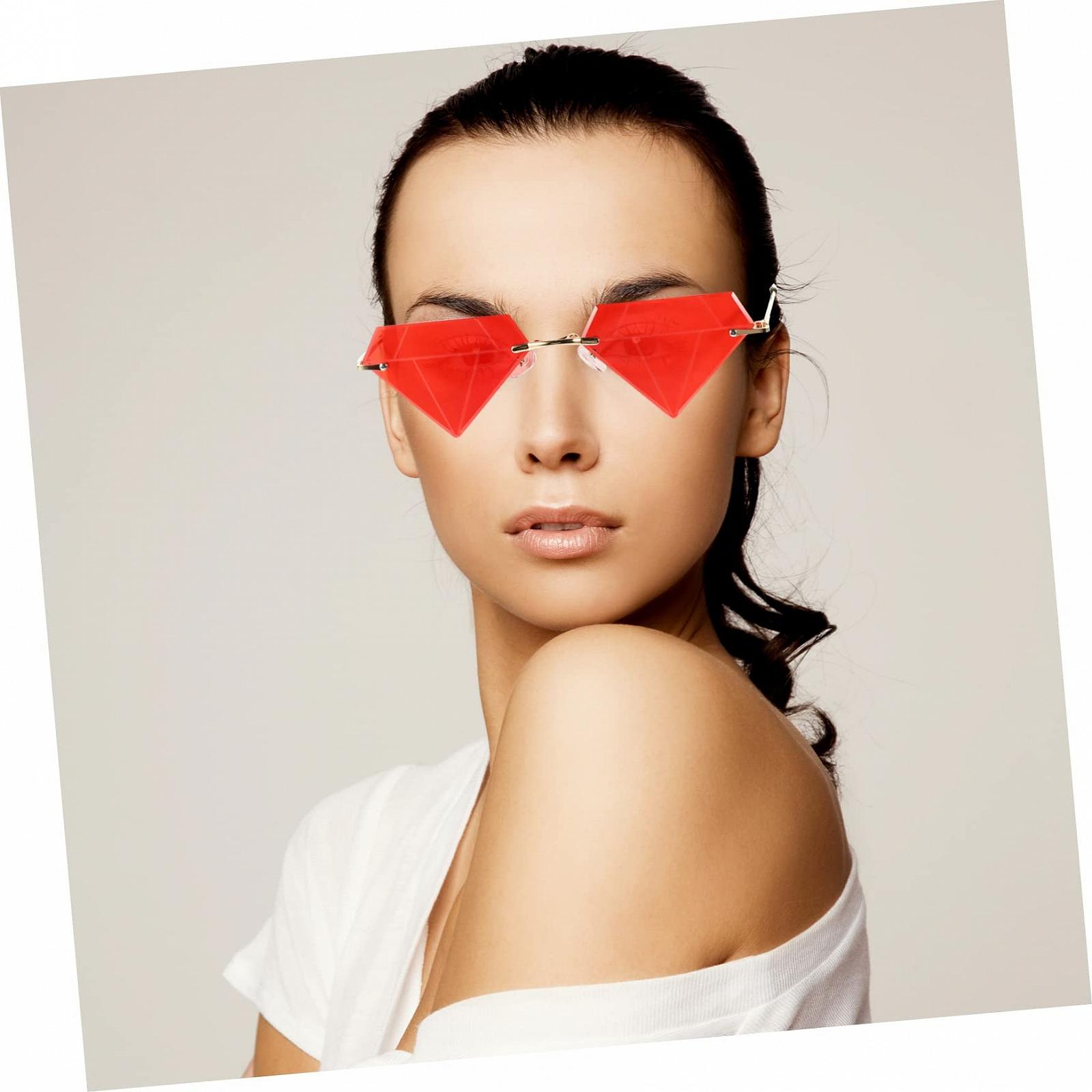 Сонцезахисні окуляри Packove Ретро для жінок, унісекс, без оправи, вінтажні, антиблікові, 5 пар, фото №3