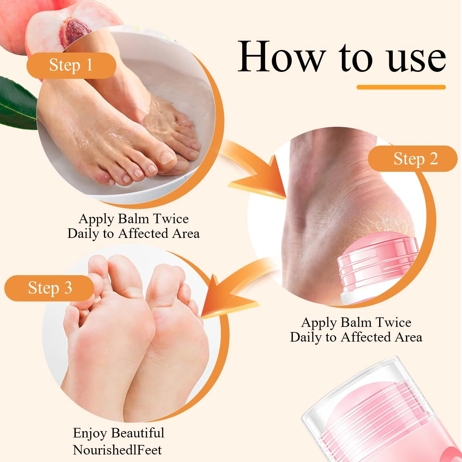 Крем-стик для ног с мочевиной для сухой и потрескавшейся кожи 40 г, 2 шт., фото №7