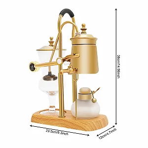 Сифонная кофеварка WooDerson Golden Retro Titanium 400 мл synthetic.ua - Фото 1