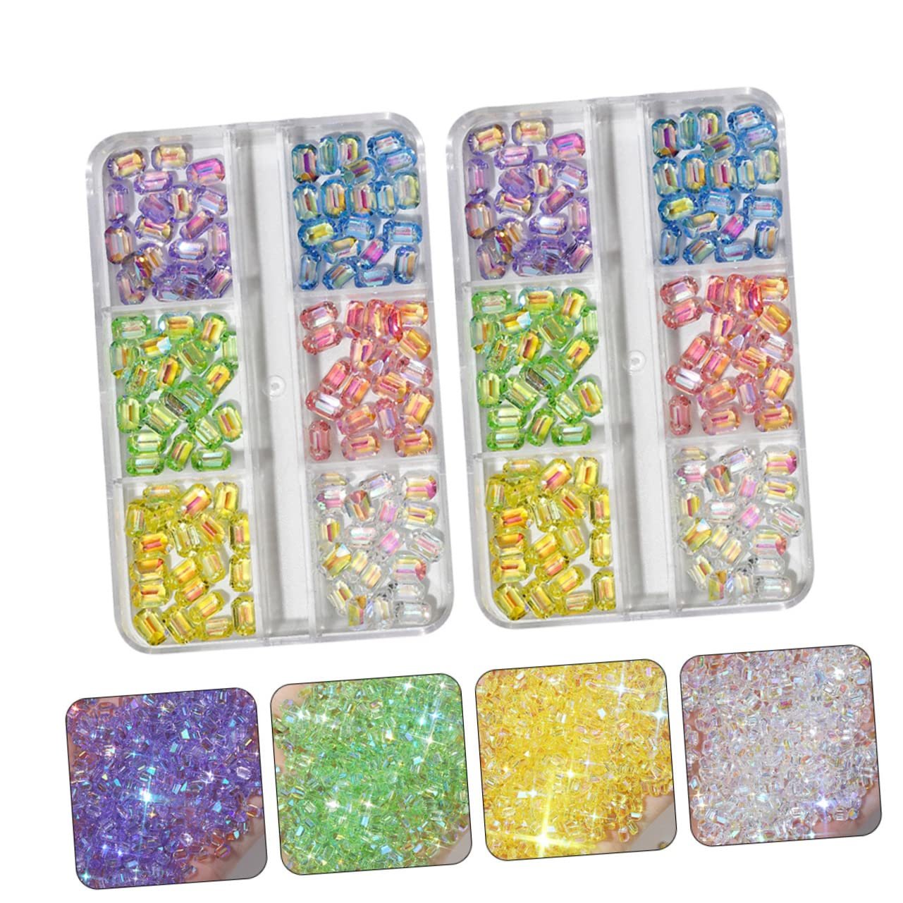 Стрази для нігтів Beavorty Різнокольорові, фото №2