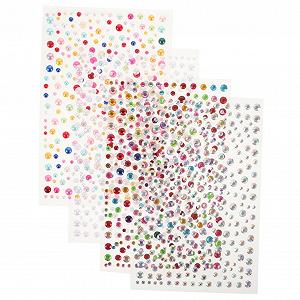 Набор наклеек со стразами Аппликация со стразами Косметические драгоценные камни для макияжа Жемчужные радужные стразы для украшения ногтей Бисер для ногтей Украшения для татуировки лица Драгоценные камни - Фото 1