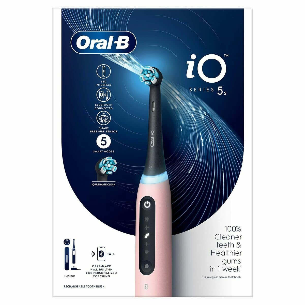 Електрична зубна щітка Oral-B iO 5S з дорожньою сумкою, фото №1