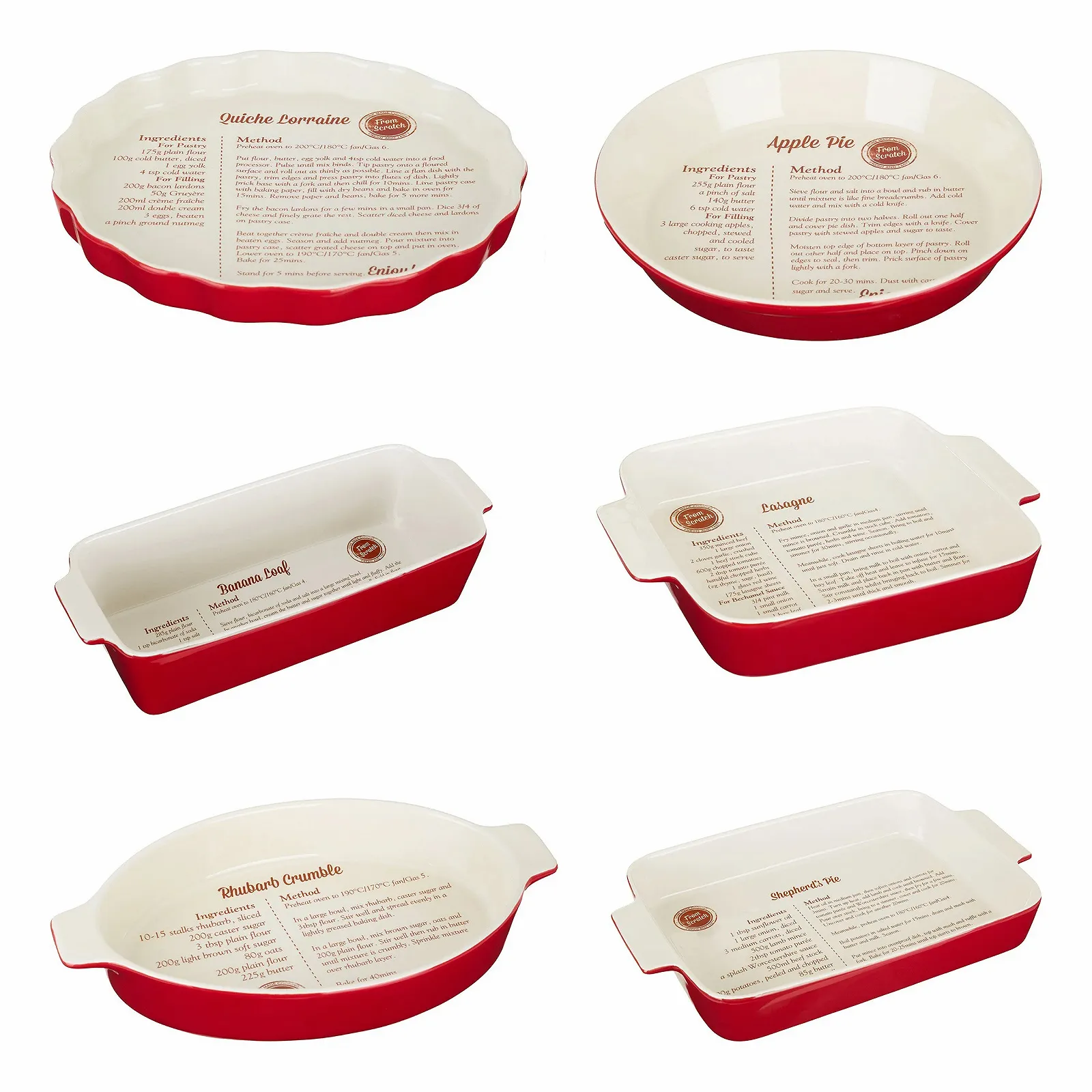 Набор форм для запекания Premier Housewares Pretty Things Pie 1,35 л, с воронкой, керамика, фото №4