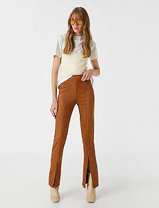 Клеш Штаны Koton с разрезами цена на synthetic.ua - Фото 1 Клеш Штаны Koton с разрезами synthetic.ua - Фото 1