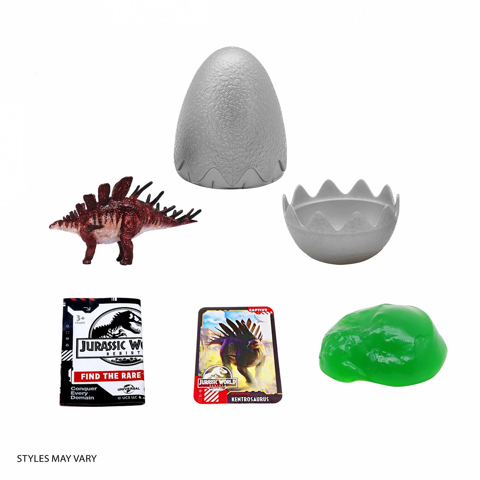 Фигурки динозавров Jurassic Captivz Rebirth, 12 штук в PDQ, 3 яйца в ряд, фото №5