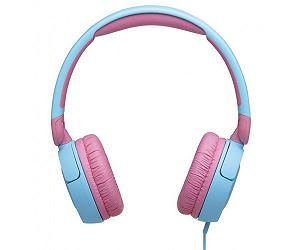 Навушники JBL JR 310 Blue/Pink 3.5 мм мікрофон динаміки 32 1 м дитячі JBLJR310BLU synthetic.ua - Фото 1