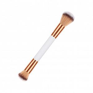 Кисть FOMIYES для макияжа лица, двойная, с ручкой из дерева synthetic.ua - Фото 1