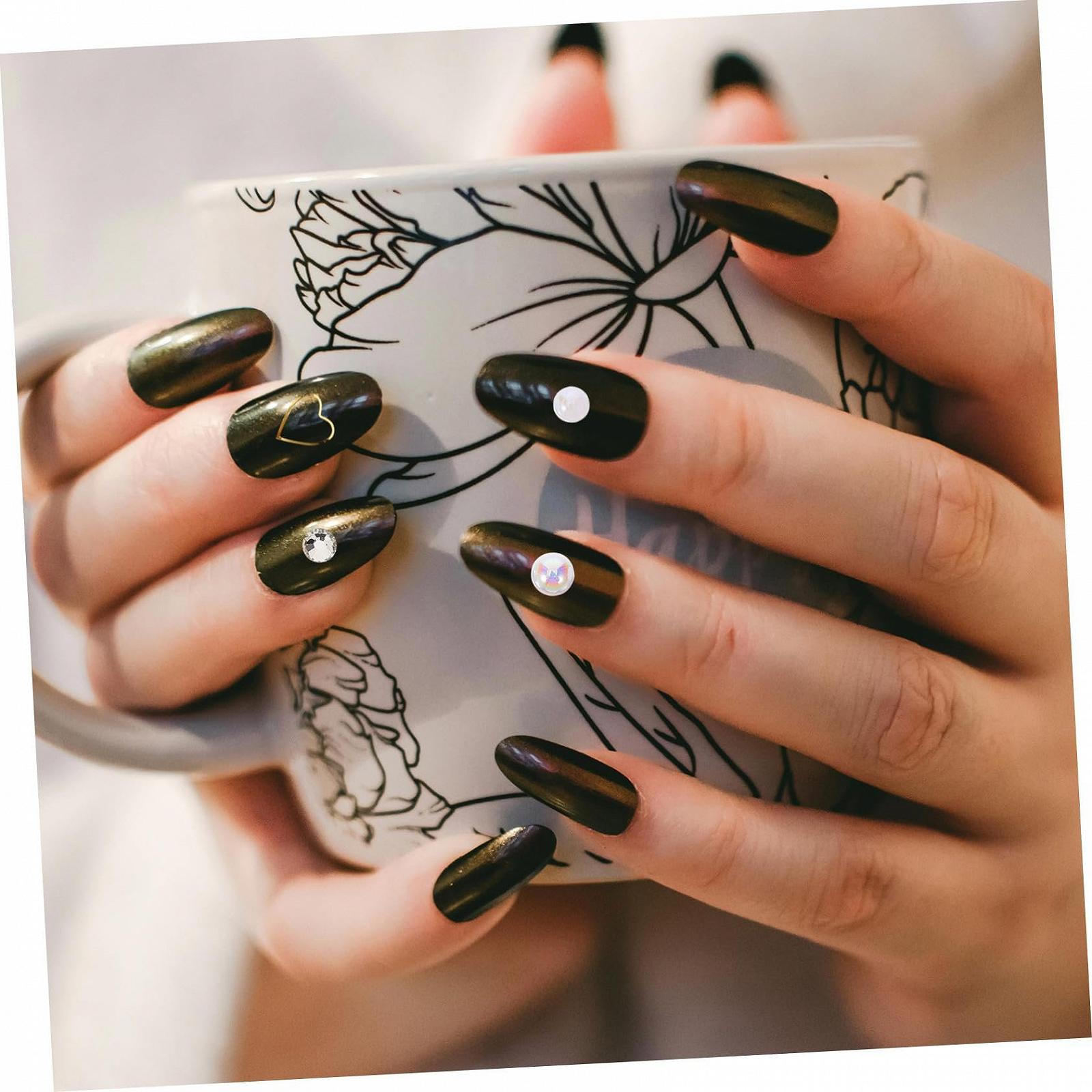 FRCOLOR 1 коробка, аксессуары для ногтей, ювелирные изделия для ногтей, подвески для ногтей, маленькие аксессуары для ногтей, подвески для ногтей для женщин, драгоценные камни для ногтей, украшения для маникюра, подвески для ногтей из смолы для женщин, фото №5