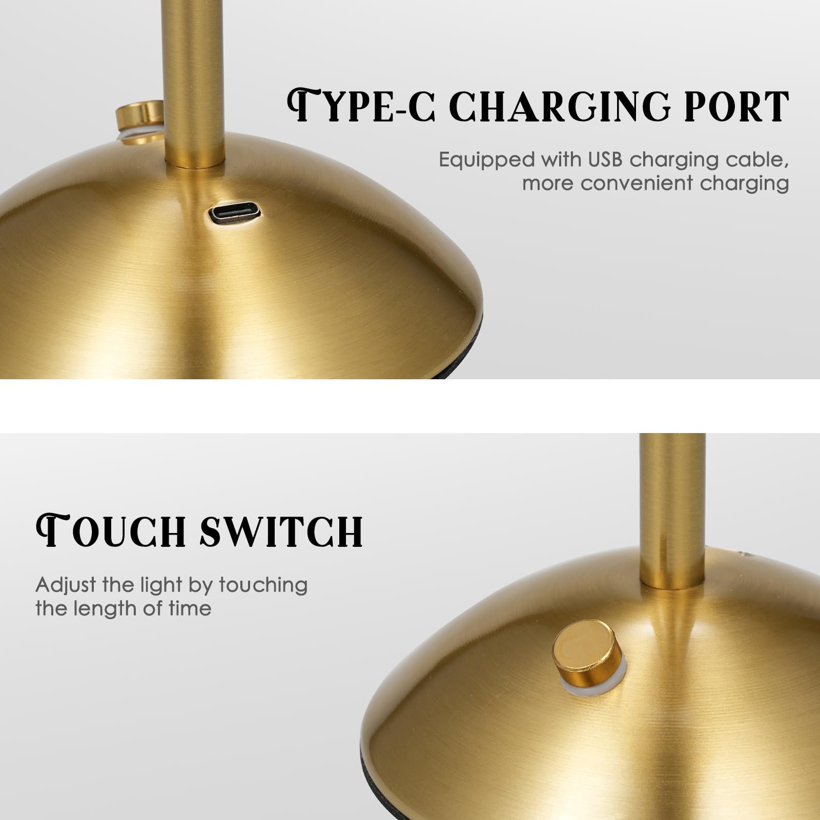 Настільна лампа ACAGALA LED Crystal Акумуляторна Сенсорна, фото №6