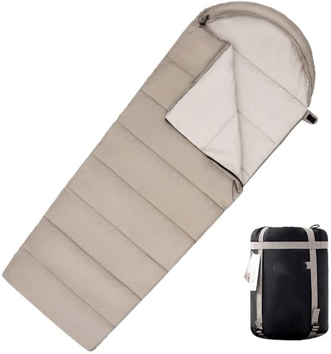 Спальний мішок Весняний та осінній теплий для дорослих та дітей з сумкою для подорожей, кемпінгу, індоор і на вулицю, фото №1