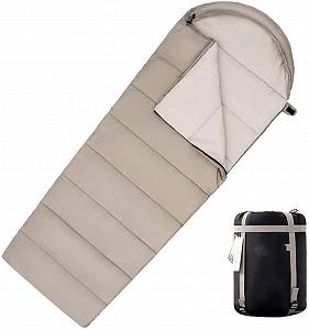 Спальний мішок Весняний та осінній теплий для дорослих та дітей з сумкою для подорожей, кемпінгу, індоор і на вулицю - Фото 1