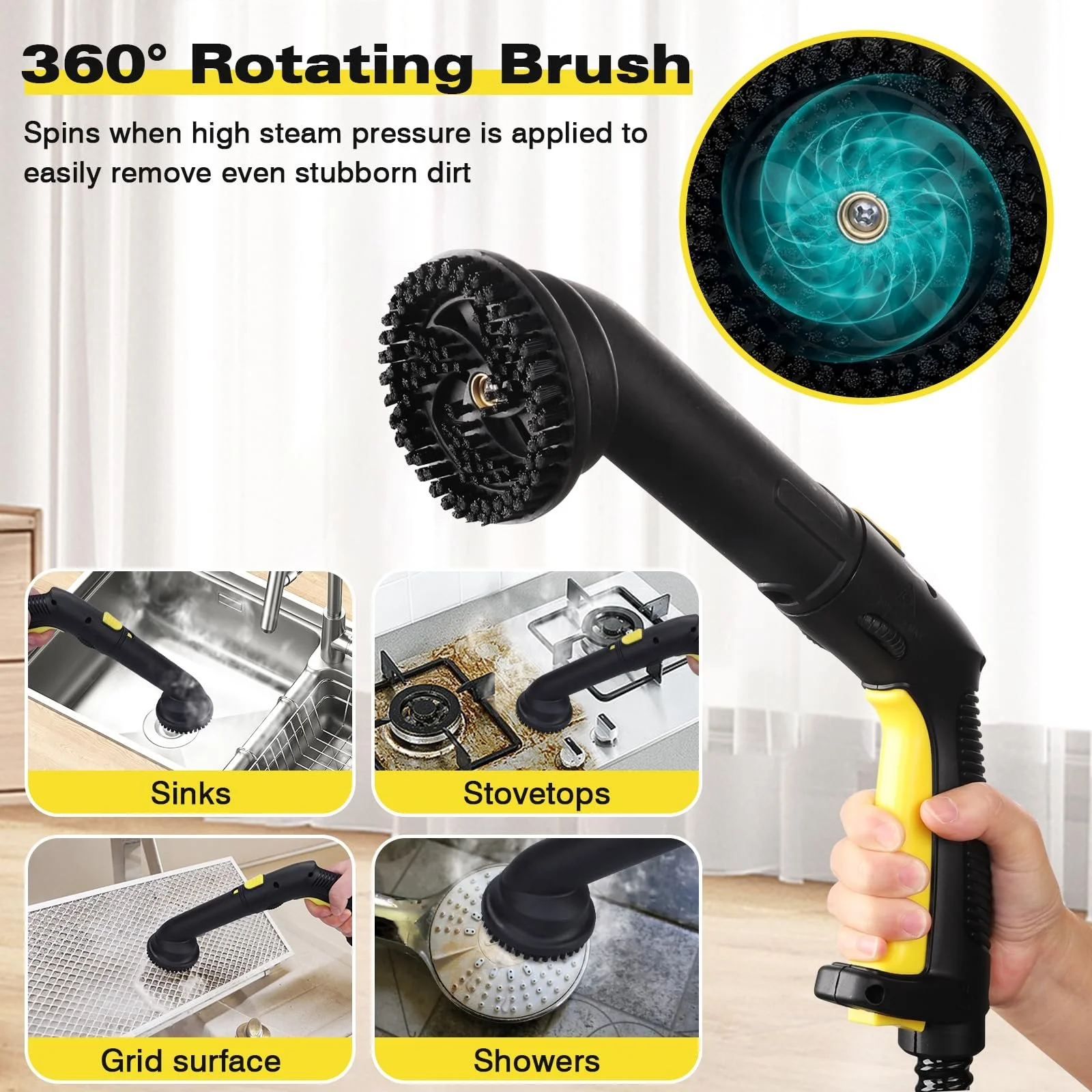 Пароочисник TVD для оббивки, пароочисник з наддовгим шнуром живлення 5 м для відпарювання підлоги, духовки, килимів, диванів, оббивки, фото №3 Пароочисник TVD для оббивки, пароочисник з наддовгим шнуром живлення 5 м для відпарювання підлоги, духовки, килимів, диванів, оббивки, фото №3