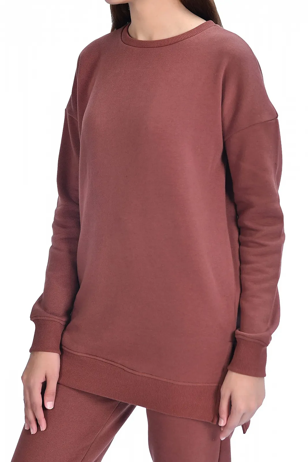 Женский Свитер M17 Классический Круглый Вырез Переработанный, фото №5 Женский Свитер M17 Классический Круглый Вырез Переработанный, фото №5