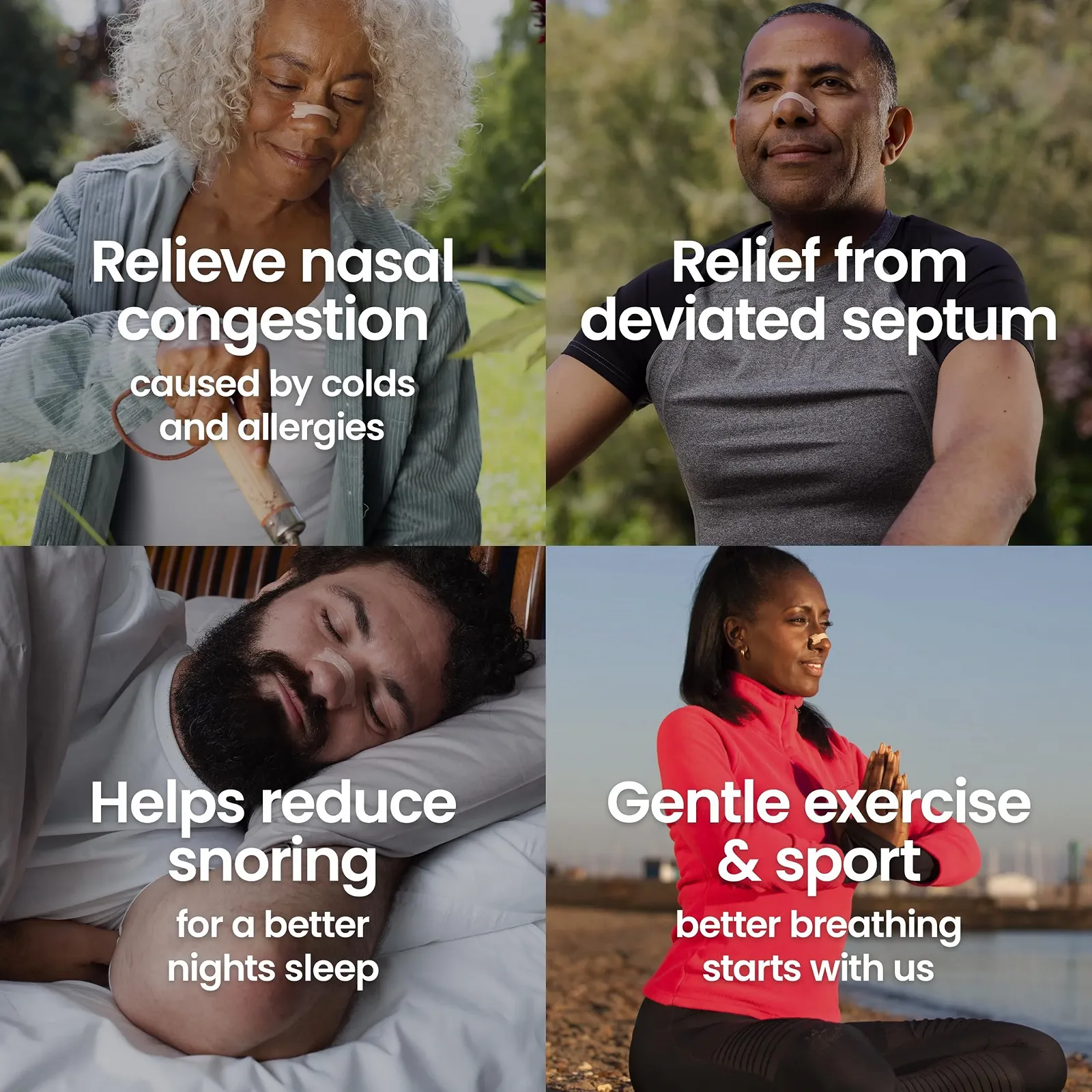 Смужки для носа Breathe Right Бежеві Великі, 30 шт. Від хропіння, для дихання, полегшення закладеності носа, фото №3 Смужки для носа Breathe Right Бежеві Великі, 30 шт. Від хропіння, для дихання, полегшення закладеності носа, фото №3