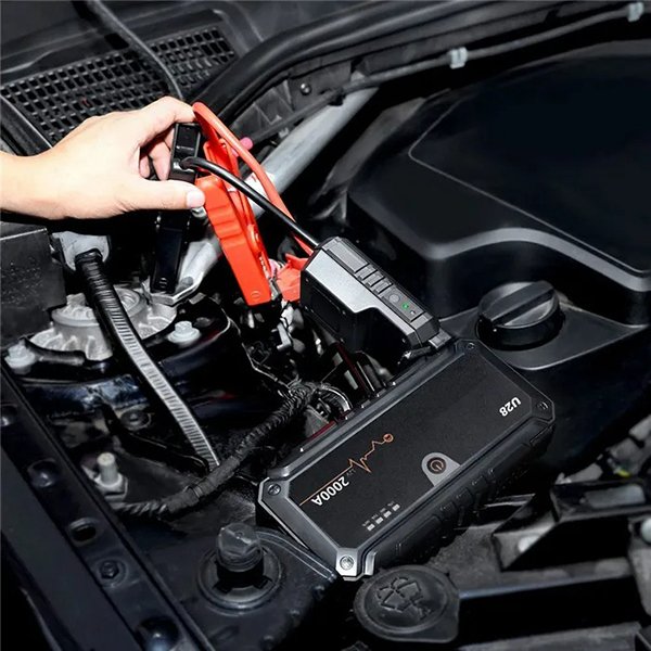 Автомобільний портативний пуско-зарядний пристрій (бустер) Jump Starter Wondertech WTST001 U28, 2000А, павербанк 20000 мАг, фото №5