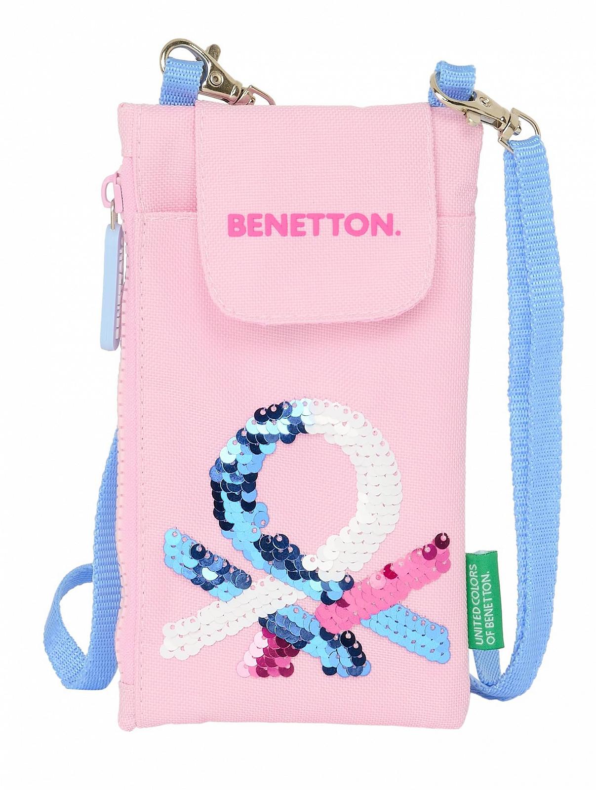 Кошелек Benetton Стандартный кошелек для мобильного телефона Розовый, фото №1