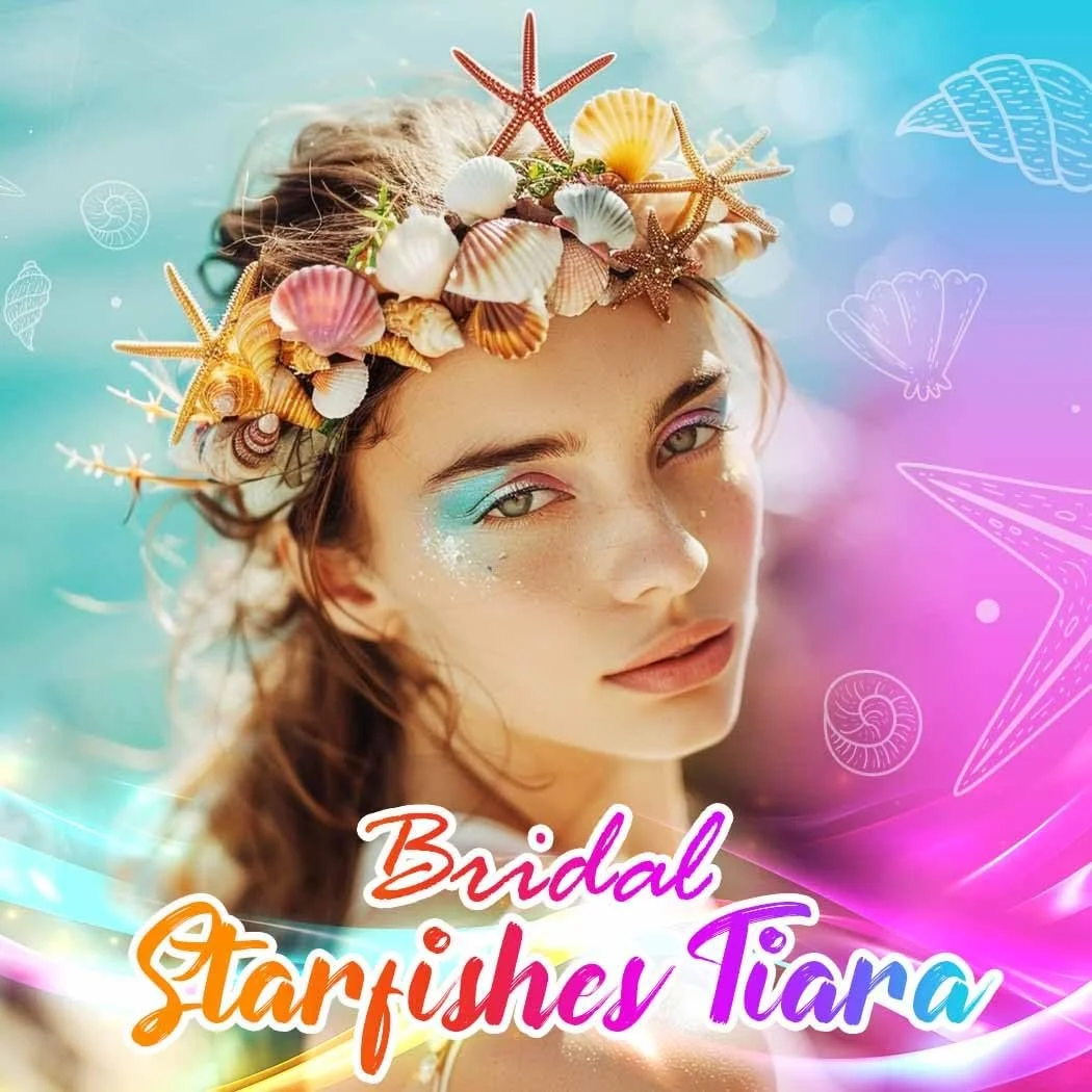 Обруч для волосся з морською зіркою, фото №3