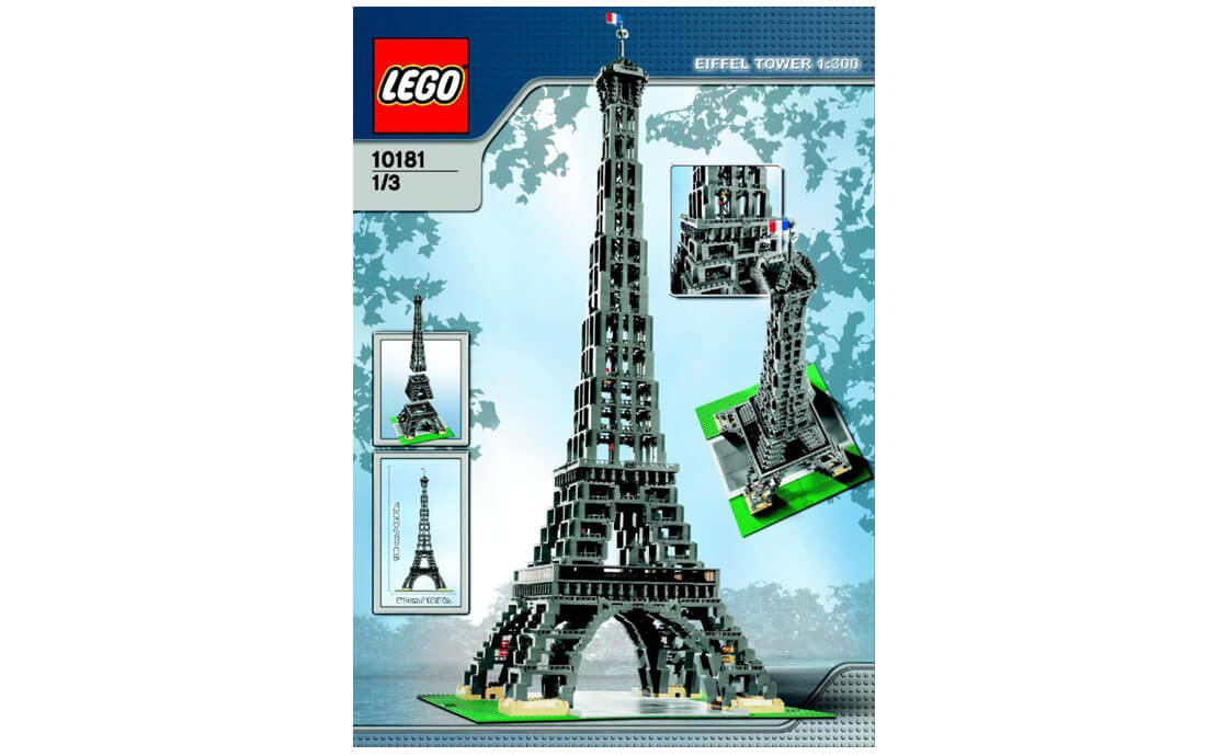 Детский конструктор LEGO Exclusive Eiffel Tower Лего Эйфелева башня 1:300 Scale (10181), фото №1