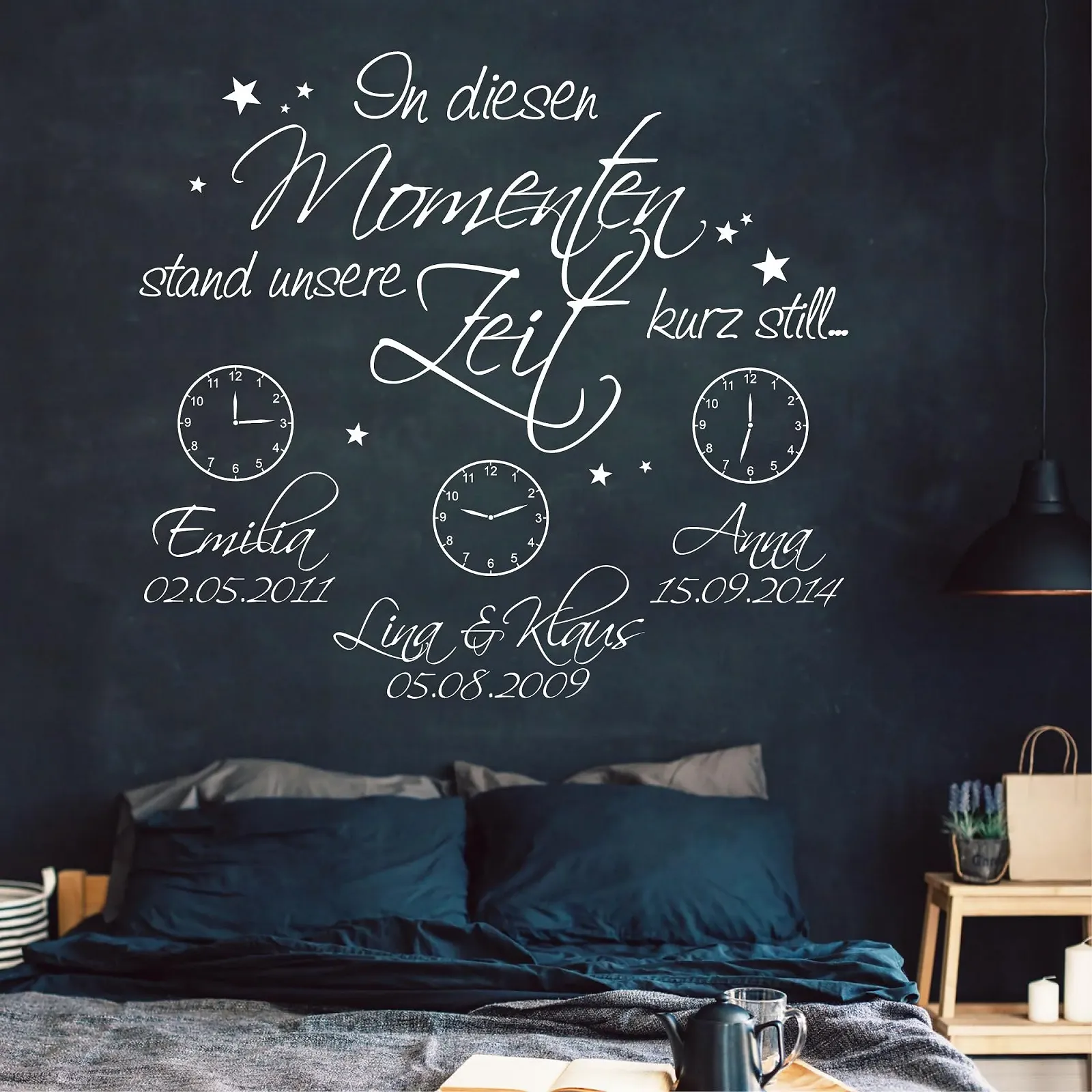 Наклейка на стену Loft "In this moment still our time" 54 цвета 3 размера, фото №9