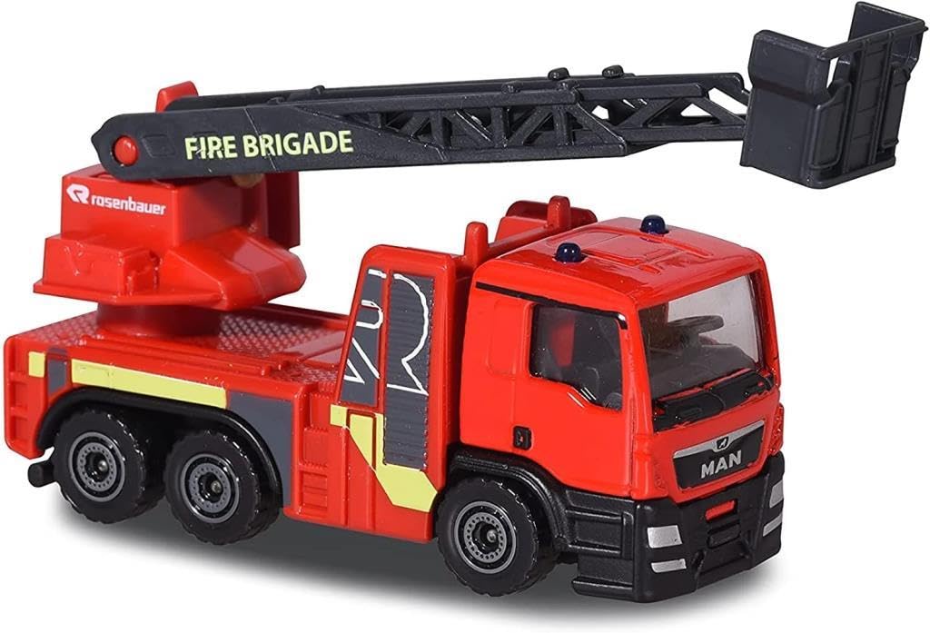 Игрушечная машина Majorette SOS MAN TGS Rosenbauer Пожарная машина 7.5 см Красный, фото №1