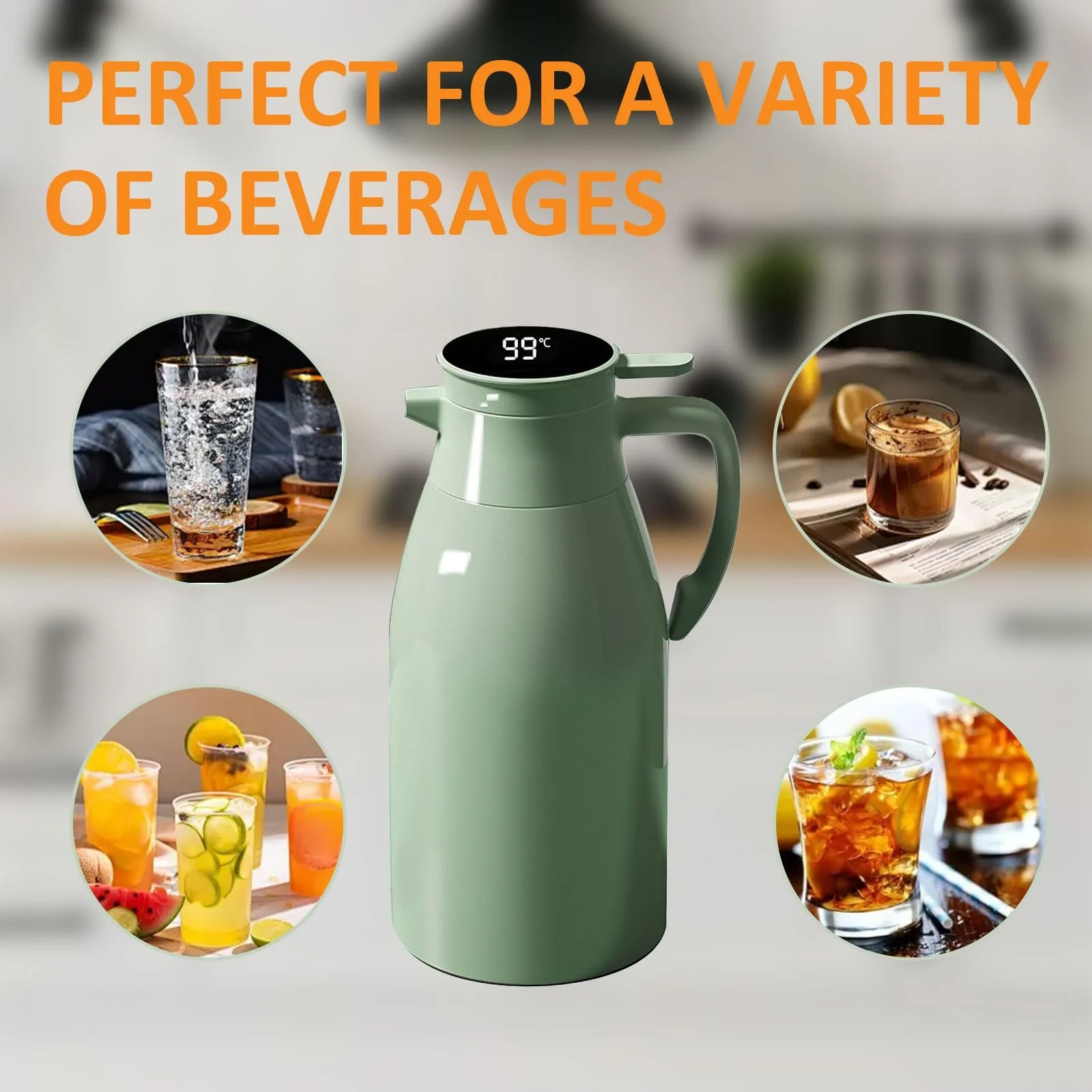 Термос-кавник 2L 6-шаровий Ізольований, фото №3