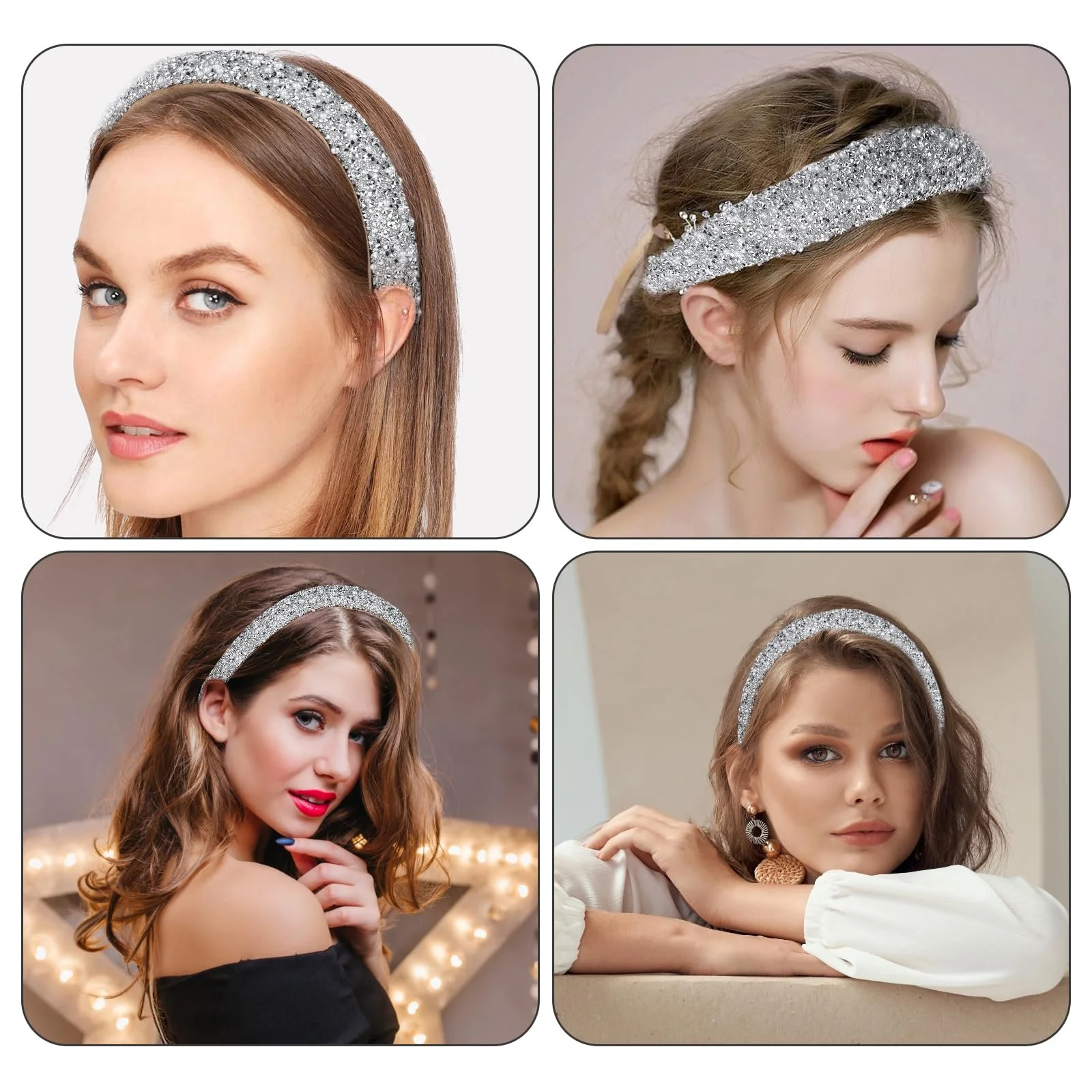 Обруч для волосся Блискучий Жіночий, фото №5