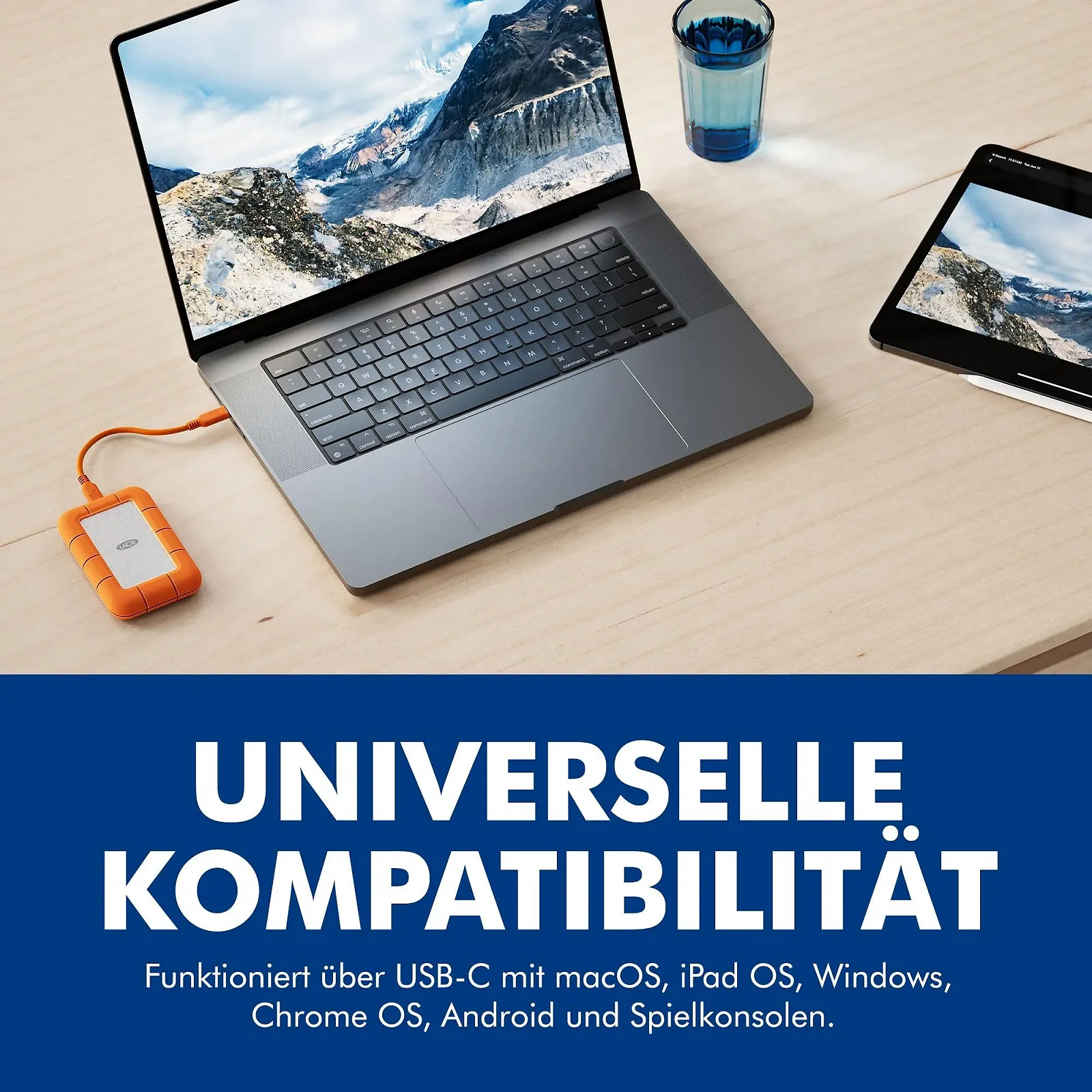 Зовнішній SSD накопичувач LaCie Rugged SSD4 STND1000400 1TB 40Gbps USB-C Orange, фото №9 Зовнішній SSD накопичувач LaCie Rugged SSD4 STND1000400 1TB 40Gbps USB-C Orange, фото №9