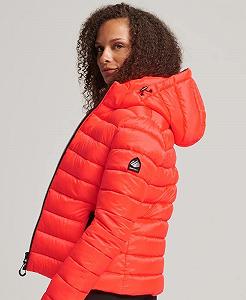 Куртка стеганая Superdry Classic с капюшоном, тёмно-синий synthetic.ua - Фото 1