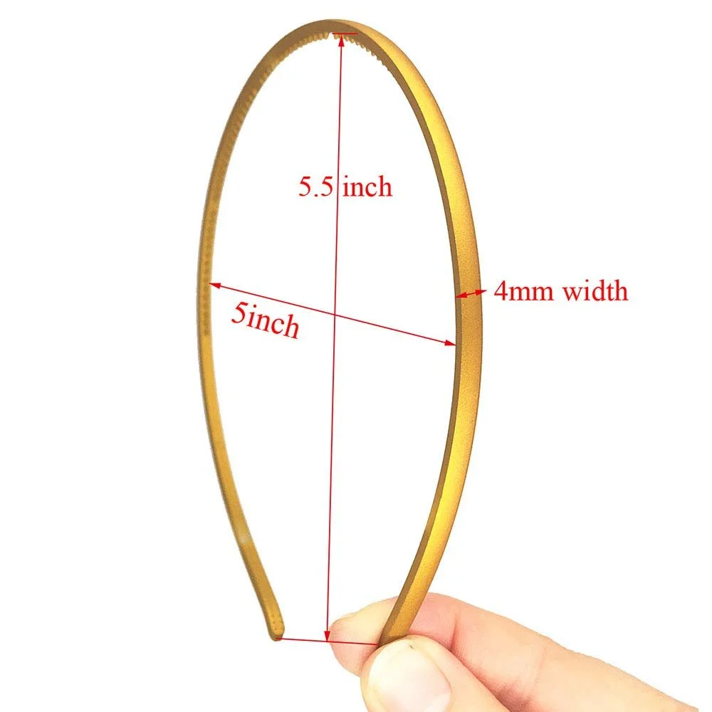 Тонкие обручи для волос 4 мм, фото №3