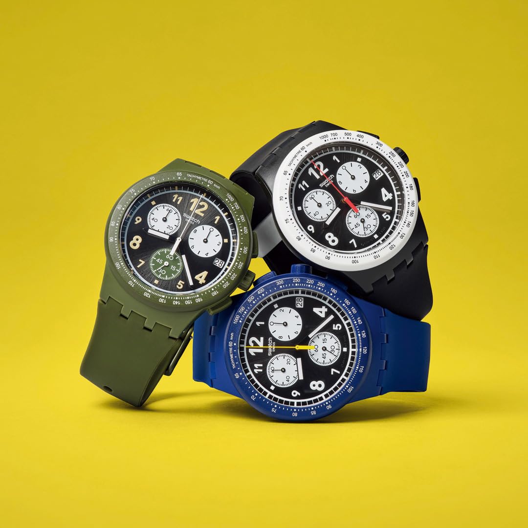 Годинник Swatch Nothing Basic About Black SUSB420, фото №7