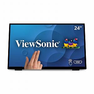 Монитор Viewsonic TD2465 59,6 см (24 дюйма) сенсорный (Full HD, HDMI, USB, 10-точечный мультитач, встроенная подставка, динамик) - черный - Фото 1