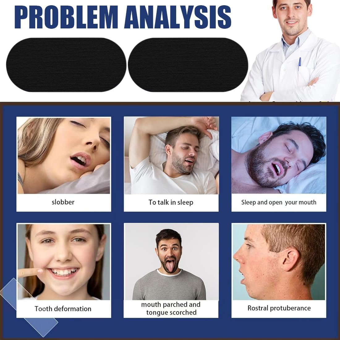 Пластирі для рота для сну (30 шт.) Проти хропіння, покращують сон і дихання, підходять для чоловіків і жінок, фото №5 Пластирі для рота для сну (30 шт.) Проти хропіння, покращують сон і дихання, підходять для чоловіків і жінок, фото №5