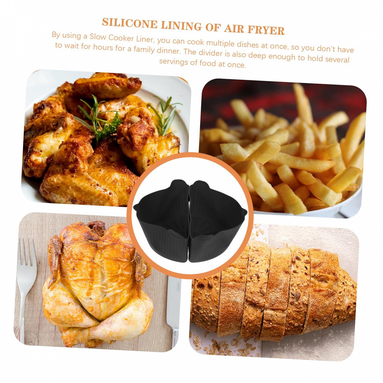 Силіконові вкладиші BUTIFULSIC 2St для Slow Cooker Kochtopfteiler Luftfritteuse, фото №3 Силіконові вкладиші BUTIFULSIC 2St для Slow Cooker Kochtopfteiler Luftfritteuse, фото №3