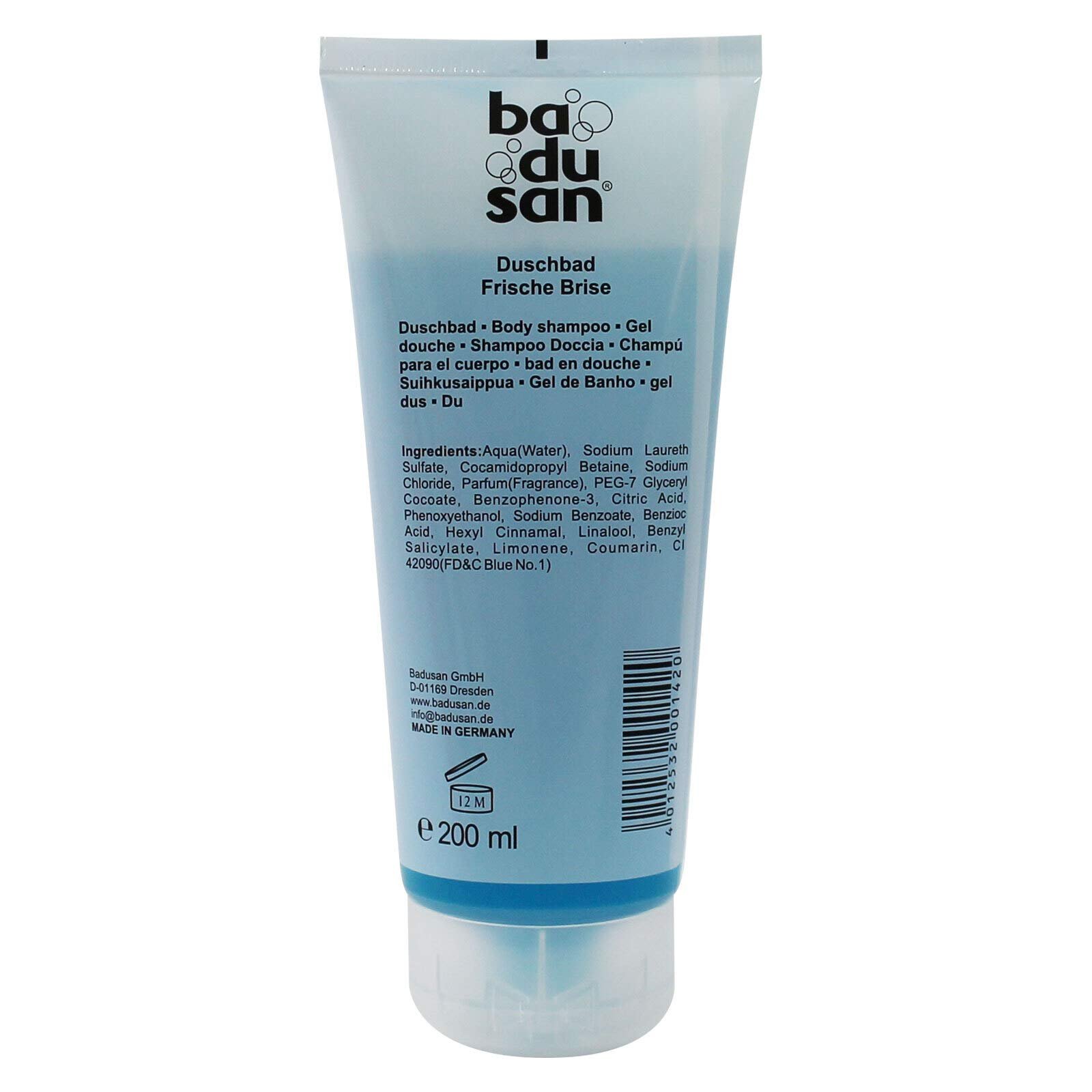 Гель для душу Badusan Fresh Breeze 3 x 200 мл Набір 3 шт., фото №3