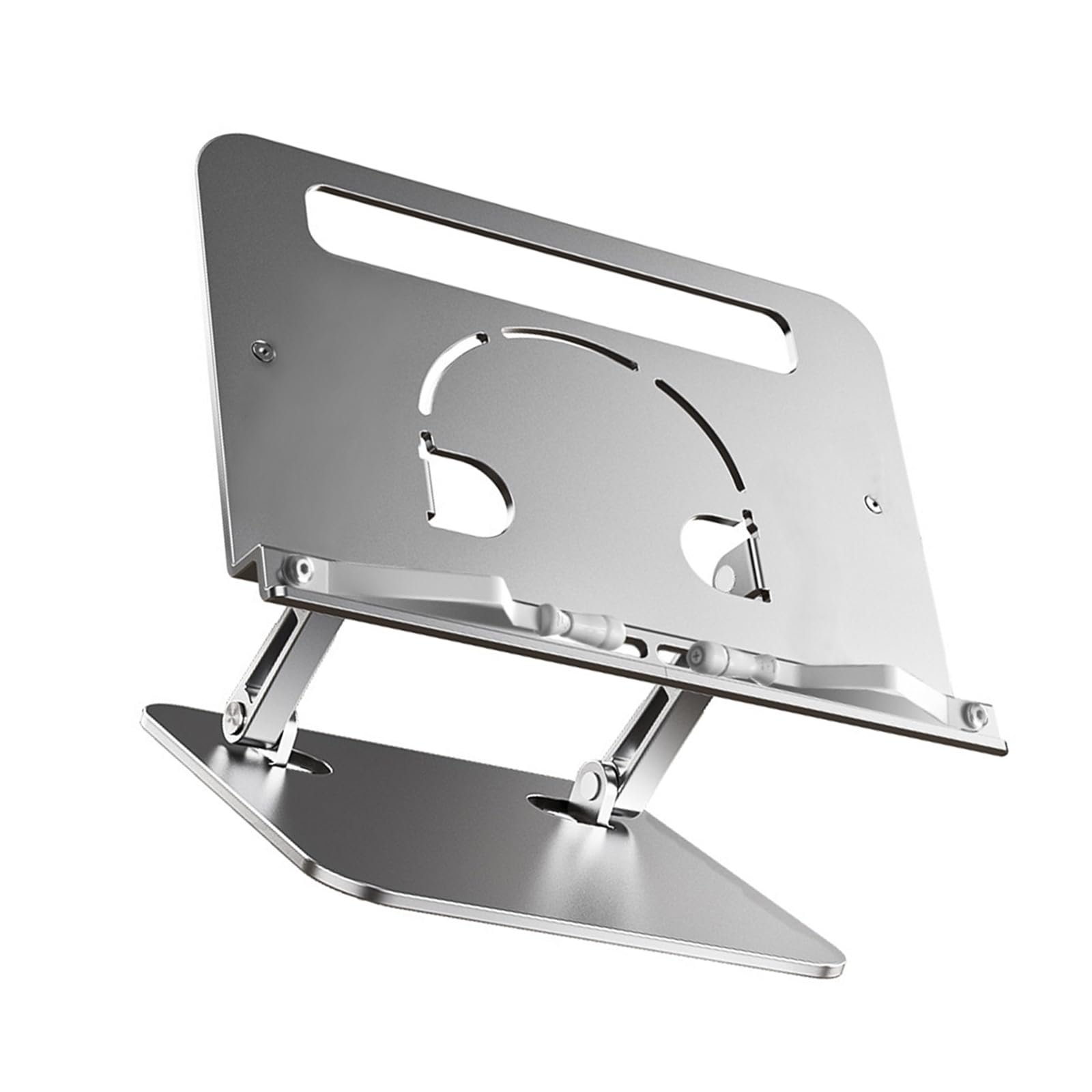 Регульована алюмінієва підставка для ноутбука, складана, для комп'ютерів та ноутбуків 10-17 дюймів, ергономічна, фото №5 Регульована алюмінієва підставка для ноутбука, складана, для комп'ютерів та ноутбуків 10-17 дюймів, ергономічна, фото №5
