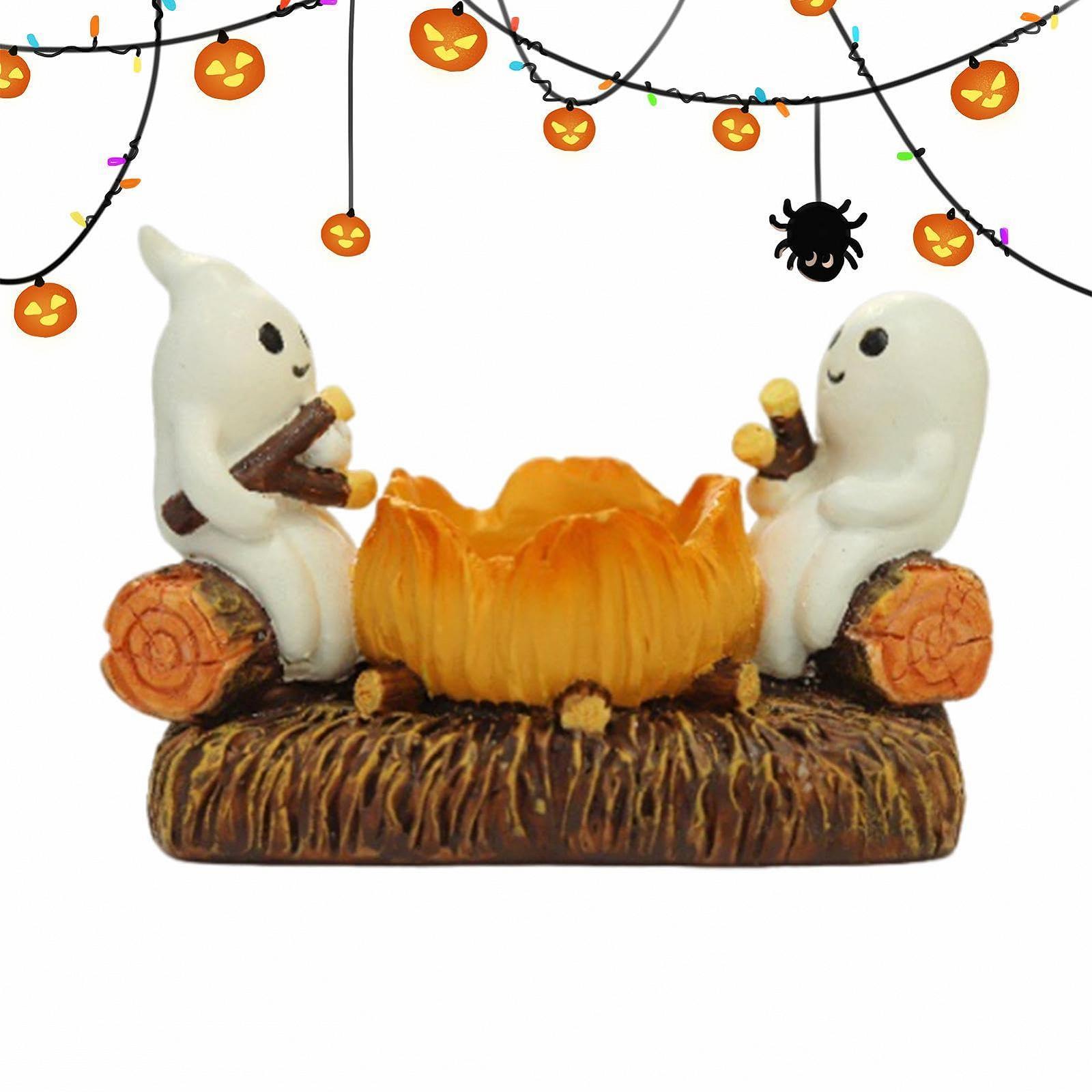 Свечник Ghost Campfire Halloween Cartoon Ghost Cute Tea Light Candle Stand для спальни, фото №5