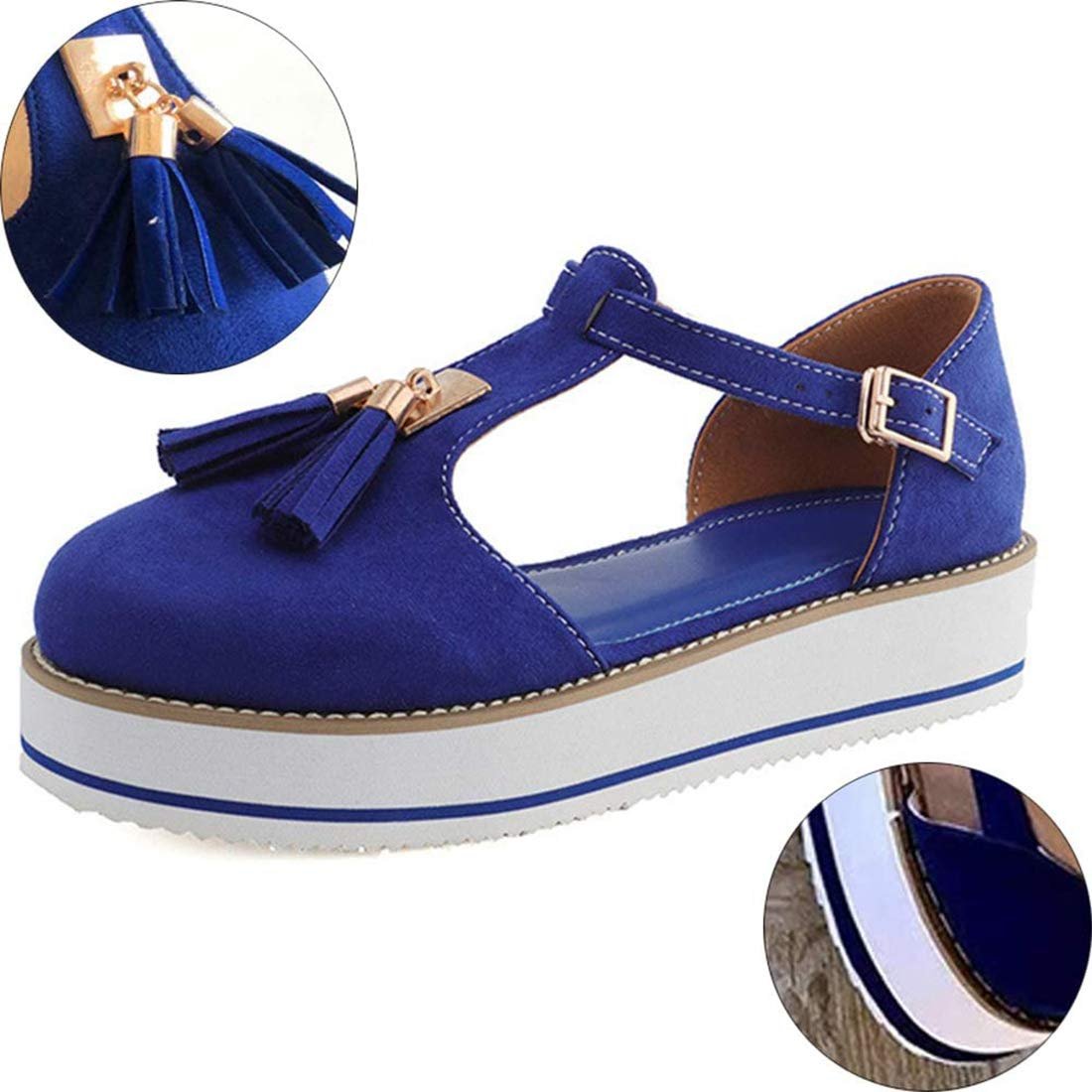 Женские сандалии CrEev Плоские Модные с кистями Удобные, фото №4