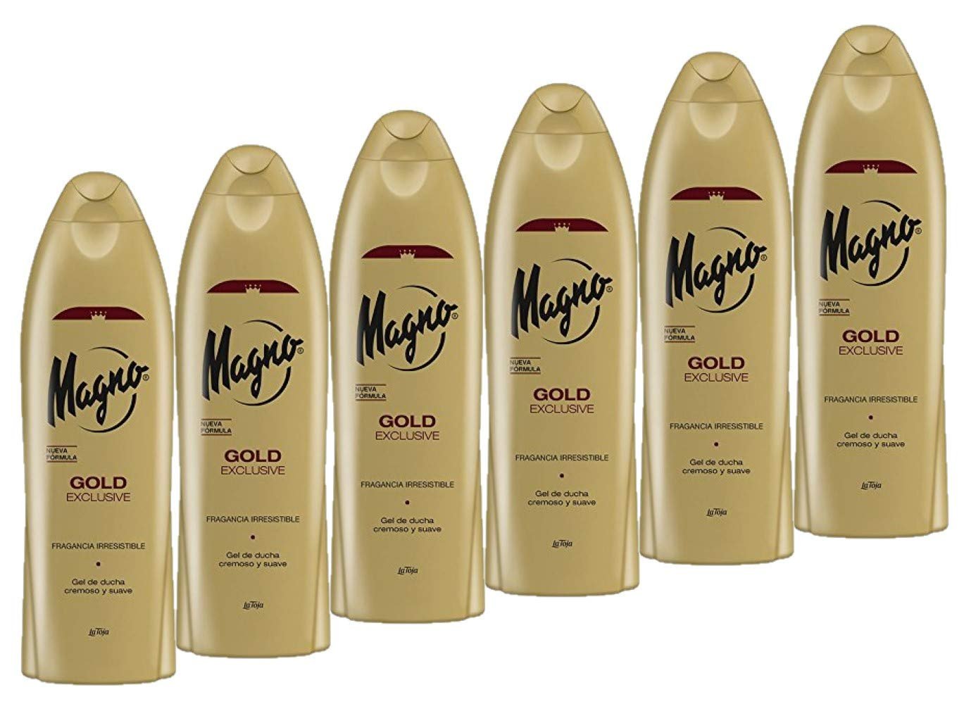 Гель для душу Magno Gold Exclusive 550 мл (набір з 6 шт.), фото №1