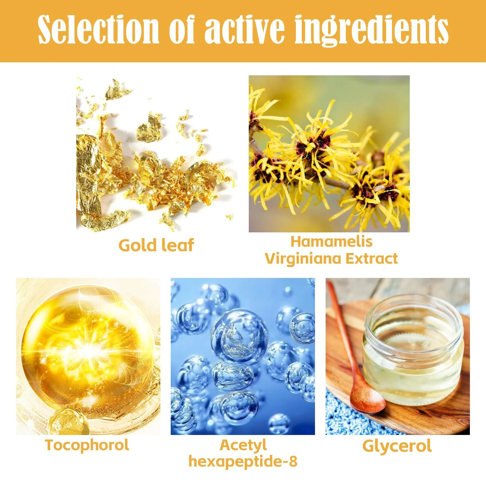 Маска плівкова для обличчя Золота фольга, 3 шт, 80 г, фото №3