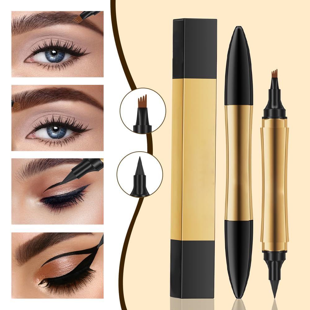 Карандаш для бровей 2 в 1 Magic 2024 3D Microblading с 4 зубцами с подводкой, двусторонний водостойкий (4 цвета), фото №5 Карандаш для бровей 2 в 1 Magic 2024 3D Microblading с 4 зубцами с подводкой, двусторонний водостойкий (4 цвета), фото №5