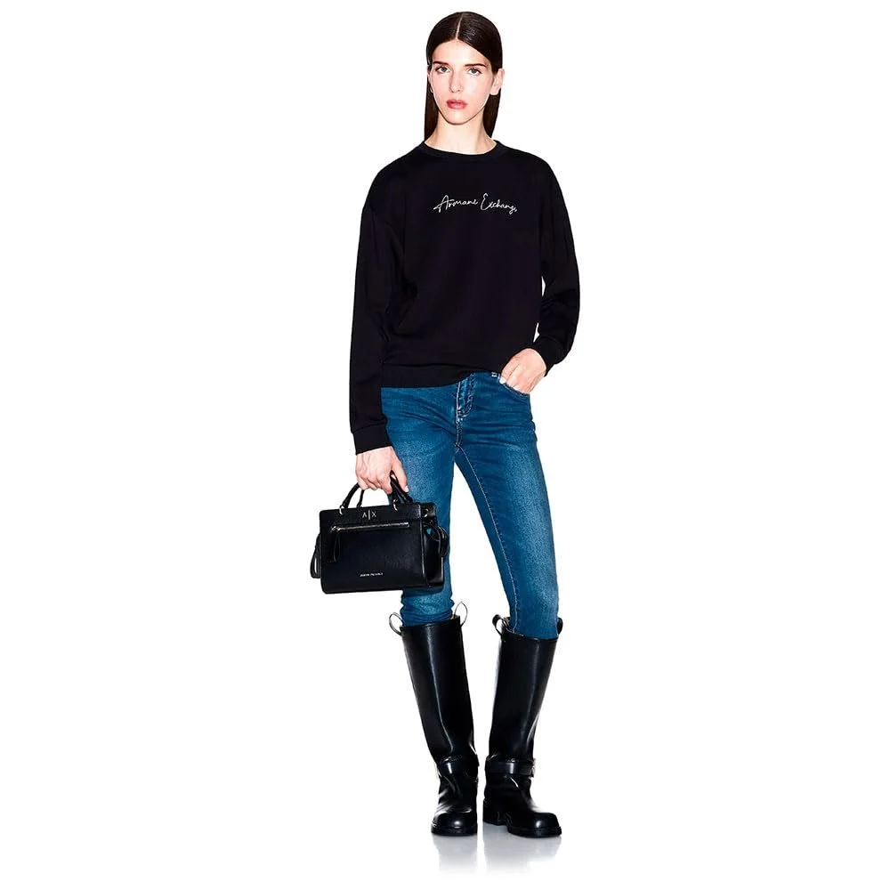 Кофта Armani Exchange Essential з манжетами на рукавах та логотипом, фото №5