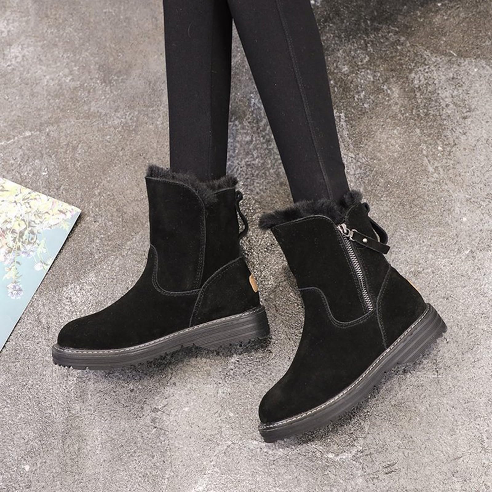 Чоботи зимові Surttan Жіночі на підкладці з каблуком, фото №5