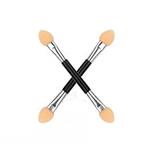 Пензлі для тіней IUNSER двосторонній 12 штук, аплікатор для підводки для очей (чорний, один розмір), фото №3